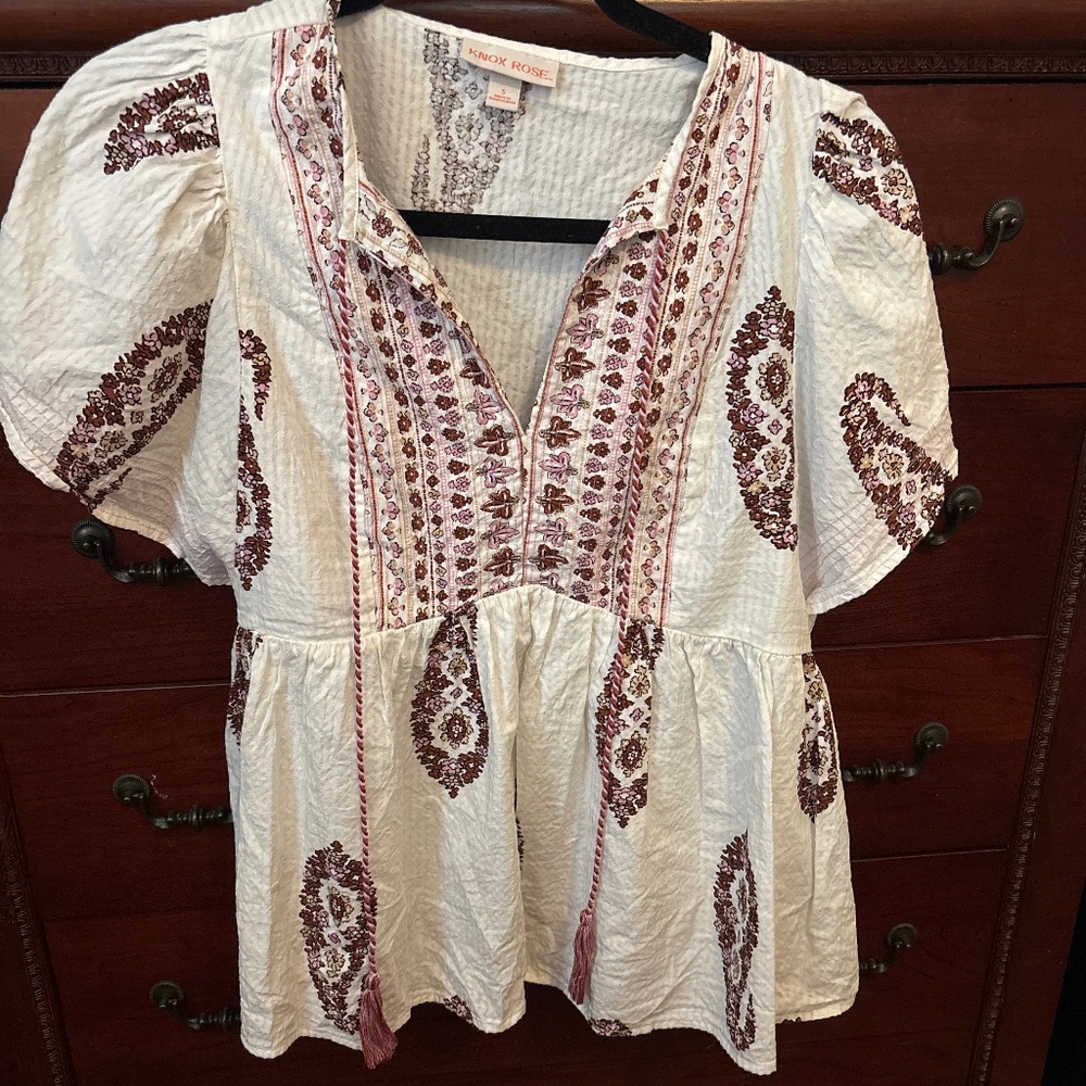 Knox Rose Paisley Top